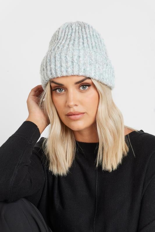 evans Yours Grey Chunky Knit Beanie