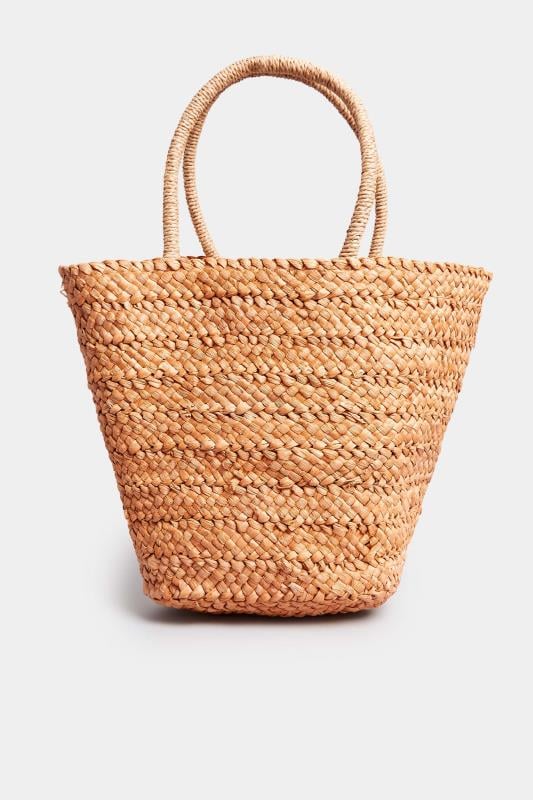 Evans Yours Natural Brown Daisy Straw Bag