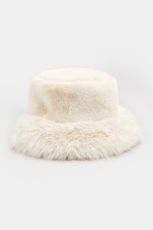 Evans Yours Natural Brown Faux Fur Bucket Hat