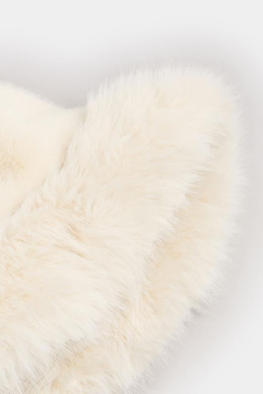 Evans Yours Natural Brown Faux Fur Bucket Hat