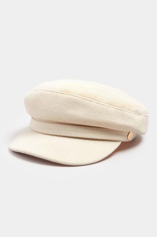 Evans Yours Natural Brown Felt Baker Boy Cap