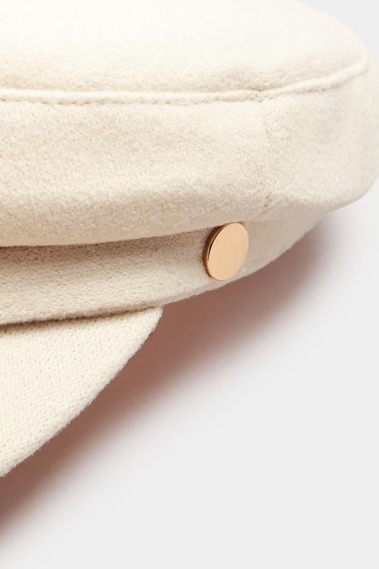 Evans Yours Natural Brown Felt Baker Boy Cap