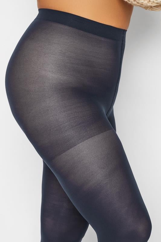 Evans Yours Navy Blue 50 Denier Tights