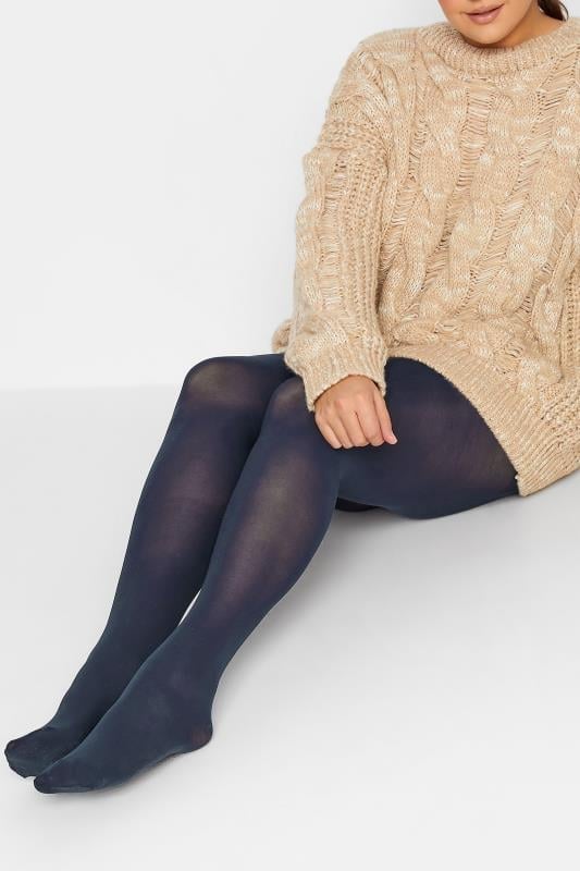 evans Yours Navy Blue 50 Denier Tights