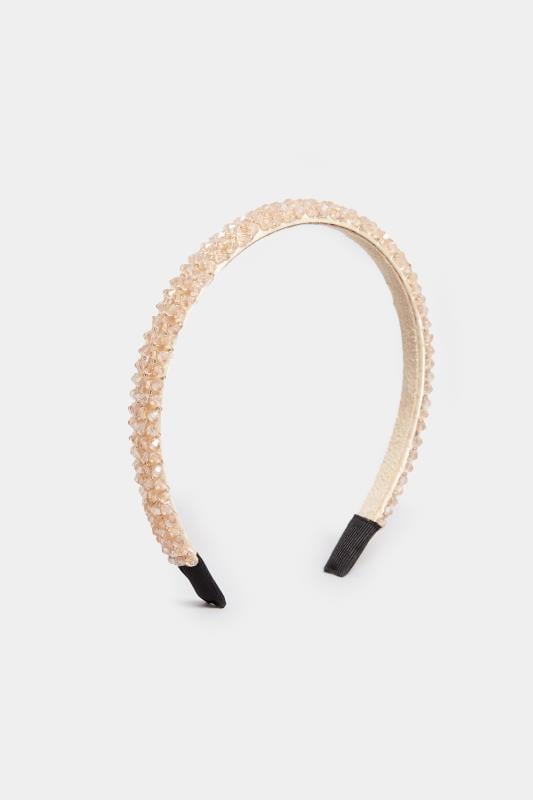 Evans Yours Pink Crystal Beaded Headband