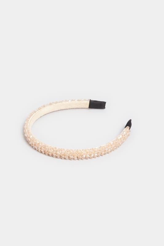 Evans Yours Pink Crystal Beaded Headband