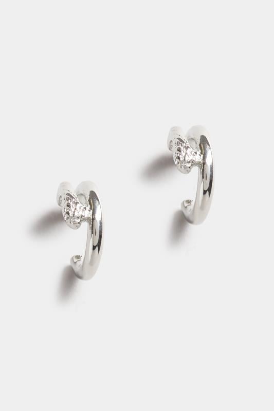 Evans Yours Silver Snake Hoop Earrings