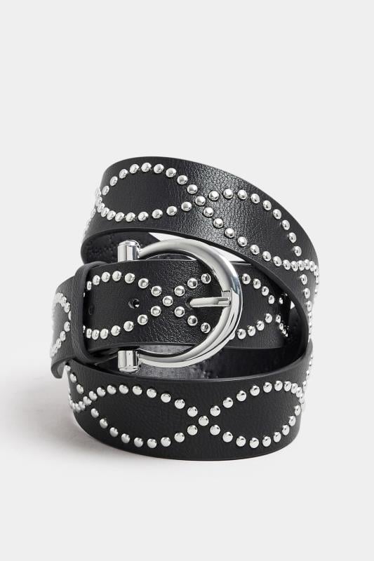 Evans Yours Silver Studded Jean Belt