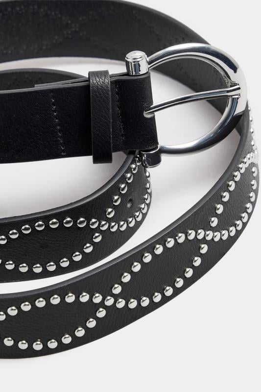 Evans Yours Silver Studded Jean Belt