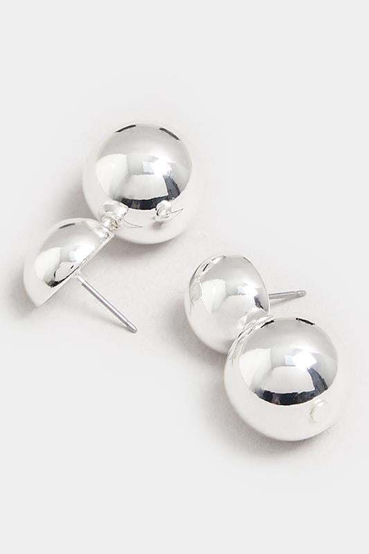 Evans Yours Silver Tone Ball Drop Stud Earrings
