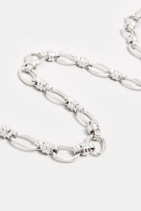 Evans Yours Silver Tone Chunky Chain Link Necklace