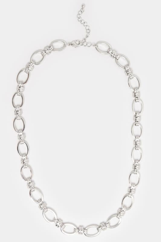 Evans Yours Silver Tone Chunky Chain Link Necklace