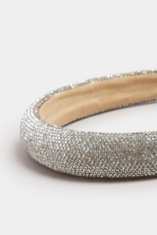 Evans Yours Silver Tone Diamante Headband