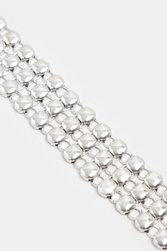 Evans Yours Silver Tone Stud Detail Choker