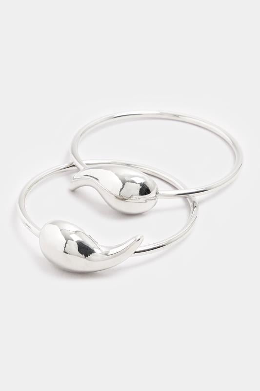 Evans Yours Silver Tone Tear Drop Bracelet