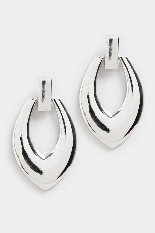 Evans Yours Silver Tone Teardrop Earrings