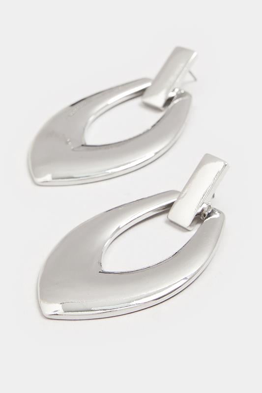 Evans Yours Silver Tone Teardrop Earrings