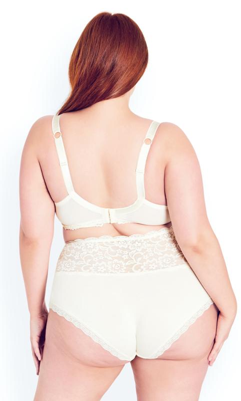 Evans Hips & Curves Ivory Lace Full Coverage Bralette