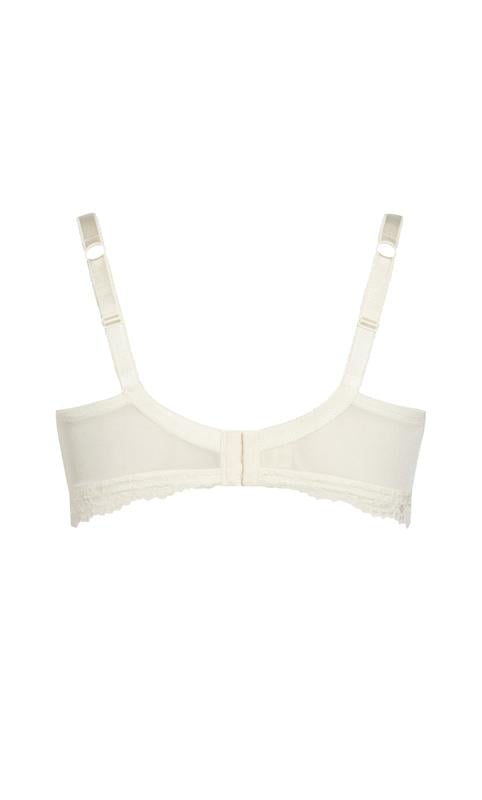 Evans Hips & Curves Ivory Lace Full Coverage Bralette