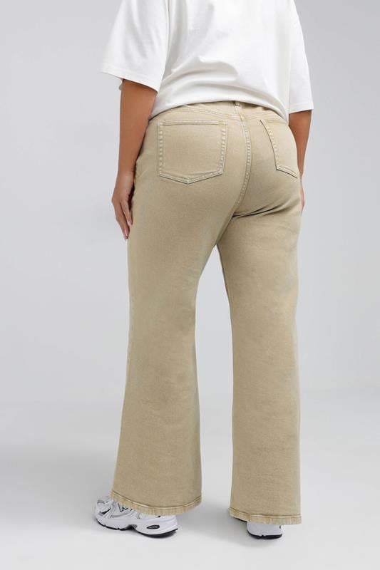 Evans LIMITED COLLECTION Curve Beige Brown Straight Leg Jeans