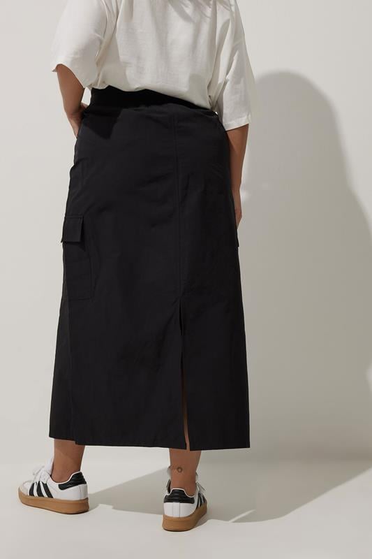Evans LIMITED COLLECTION Curve Black Cargo Maxi Skirt