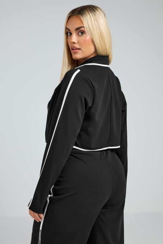 Evans LIMITED COLLECTION Curve Black Contrast Trim Blazer