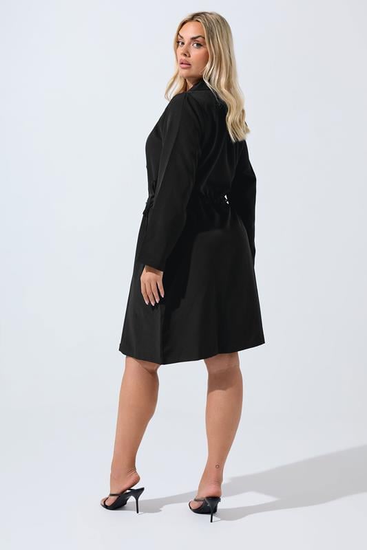 Evans LIMITED COLLECTION Curve Black Long Sleeve Blazer Dress