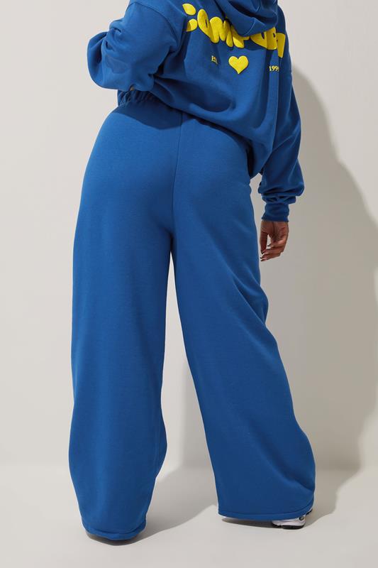 Evans LIMITED COLLECTION Curve Cobalt Blue 'Comfort' Straight Leg Joggers