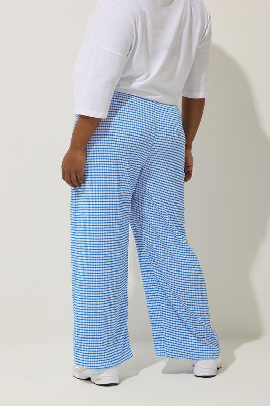 Evans LIMITED COLLECTION Curve Gingham Button Front Trousers