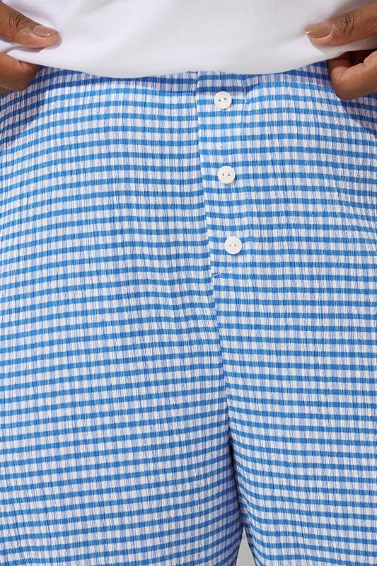 Evans LIMITED COLLECTION Curve Gingham Button Front Trousers