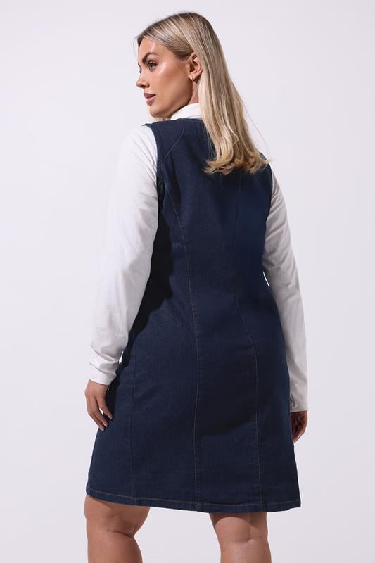 Evans LIMITED COLLECTION Curve Indigo Blue Denim Mini Dress