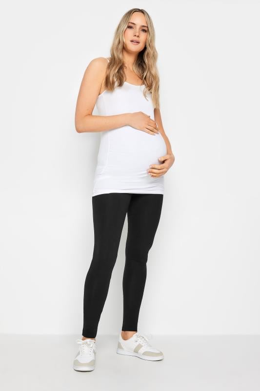 Evans LTS 2 PACK Tall Black Stretch Maternity Leggings