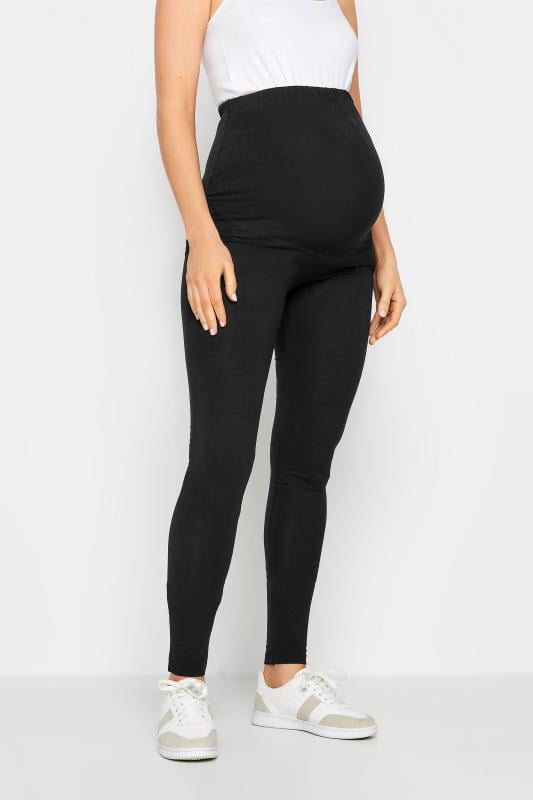 Evans LTS 2 PACK Tall Black Stretch Maternity Leggings