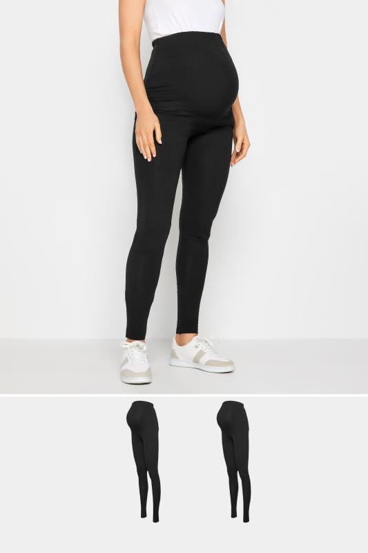 evans LTS 2 PACK Tall Black Stretch Maternity Leggings