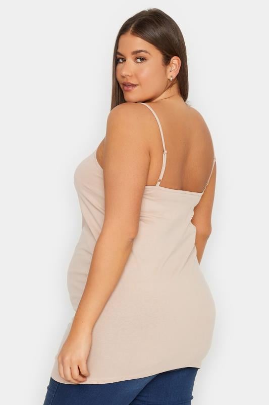 Evans LTS 2 PACK Tall Maternity Black & Nude Cami Vest Tops