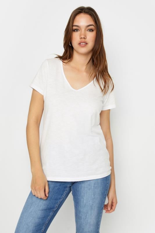 Evans LTS 2 PACK Tall White & Black Short Sleeve T-Shirts