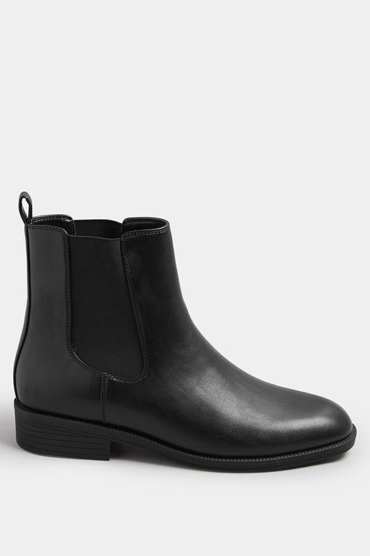 Evans LTS Black Chelsea Ankle Boots In Standard Fit