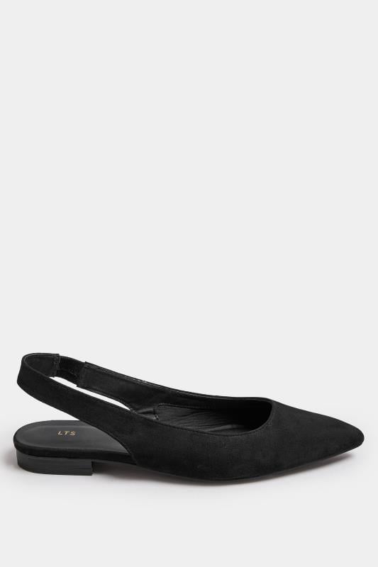 Evans LTS Black Slingback Point Pumps In Standard Fit