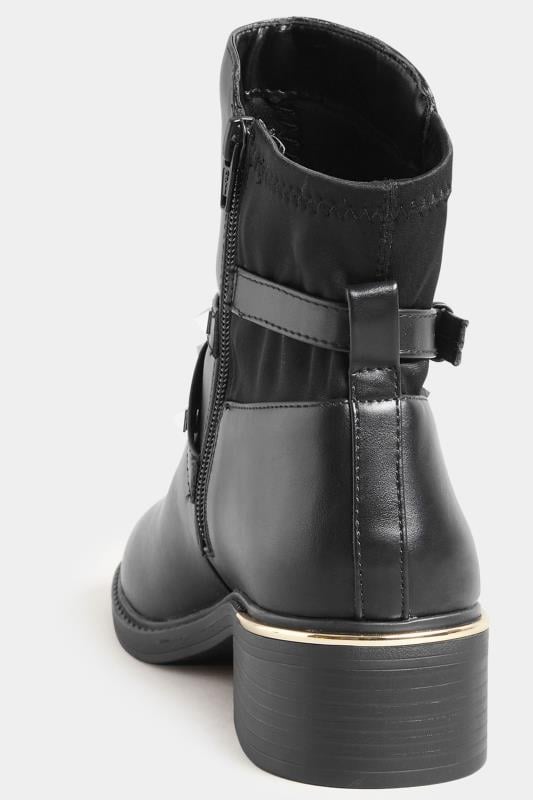 Evans LTS Black Studded Hardware Chelsea Boots In Standard Fit