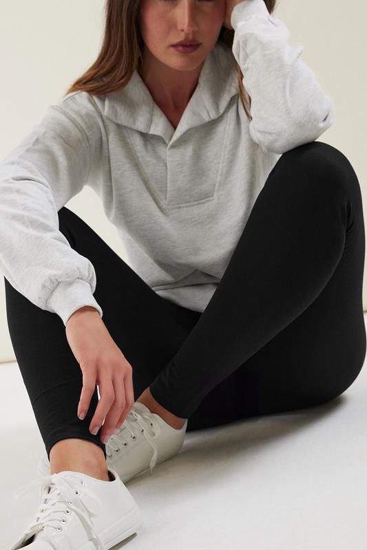 Evans LTS MADE FOR GOOD Tall Black Stretch Cotton Leggings