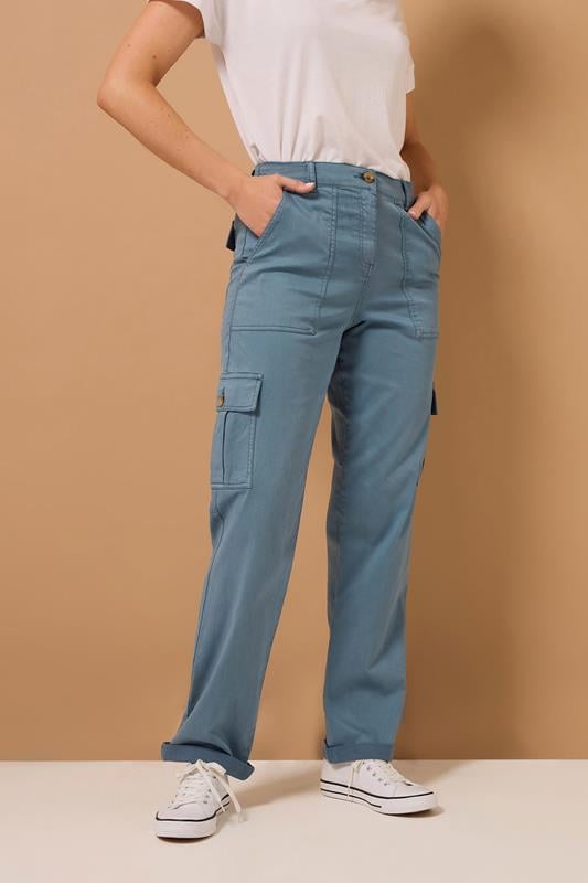Evans LTS MADE FOR GOOD Tall Blue Cargo Chino Jeans