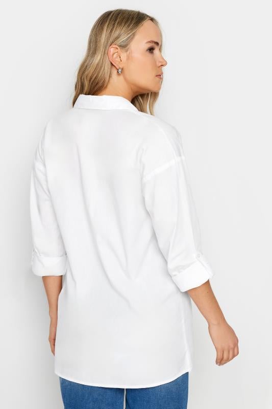 Evans LTS MADE FOR GOOD Tall White Cotton Oversized Shirt