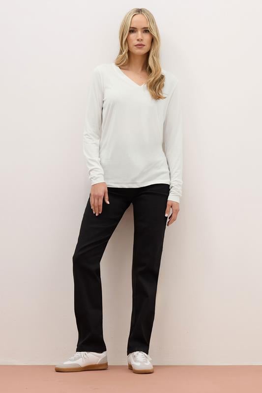 Evans LTS PREMIUM Tall 2 PACK White & Black V-Neck Tops