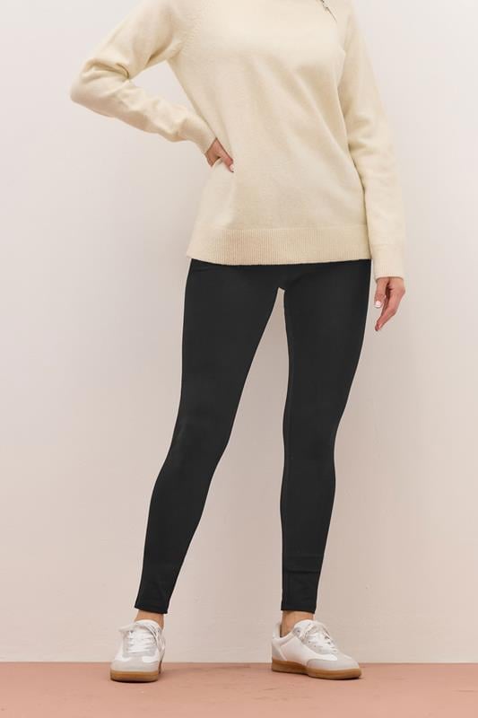 Evans LTS PREMIUM Tall Black Cotton Stretch Leggings