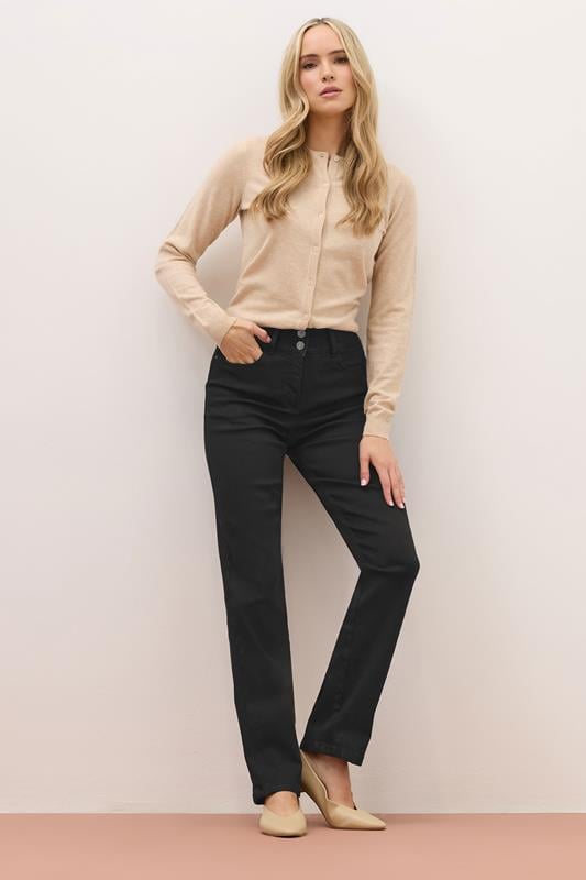 evans LTS PREMIUM Tall Black Lift & Shape Slim Leg Jeans