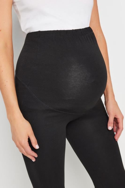 Evans LTS PREMIUM Tall Black Maternity Cotton Leggings
