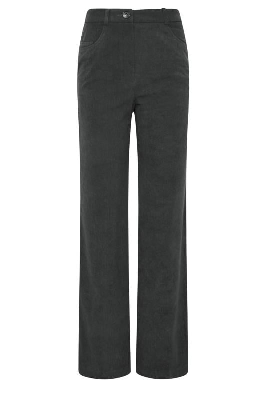Evans LTS PREMIUM Tall Charcoal Grey Cord Wide Leg Jeans