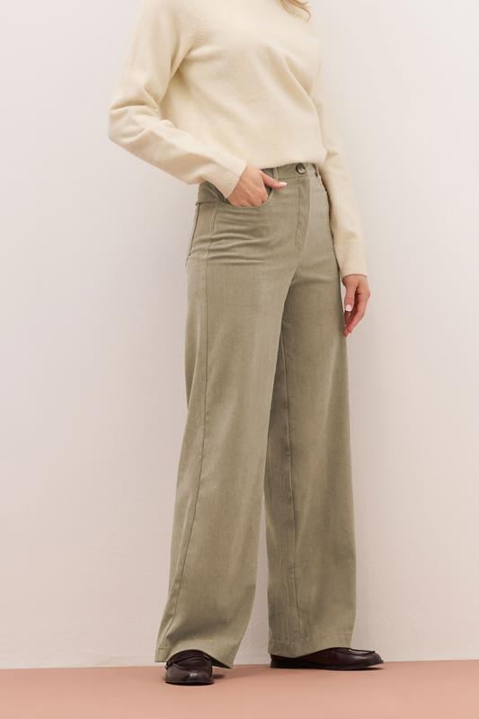 Evans LTS PREMIUM Tall Stone Brown Cord Wide Leg Jeans