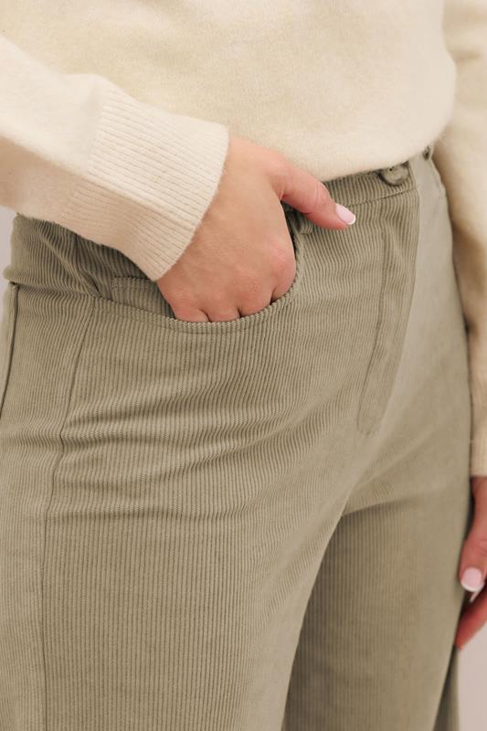 Evans LTS PREMIUM Tall Stone Brown Cord Wide Leg Jeans