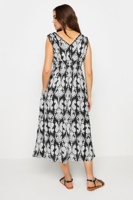 Evans LTS Tall Black Aztec Print V-Neck Midaxi Dress